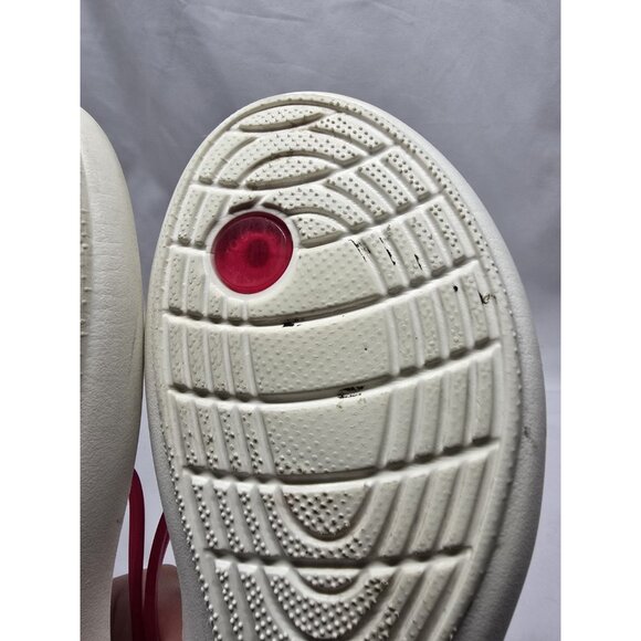 Crocs Isabella White And Pink T-Strap Iconic Comfort Sandal Size 6 Women's - Picture 11 of 16